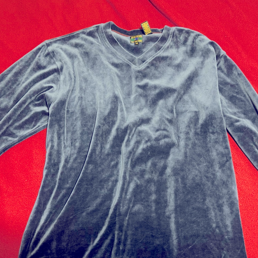 Velvet v neck crew neck